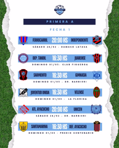 PRIMERA A -fecha 1 -