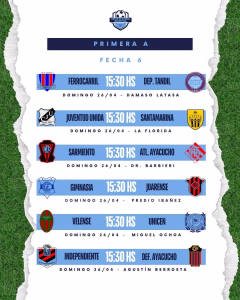 6ta Fecha. 1era A. 21-04-2026.