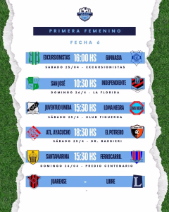 6TA FECHA. 1era Femenino. 21-04-2026.