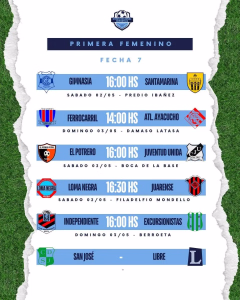 7ma Fecha. 1era Femenino. 29-04-2026.