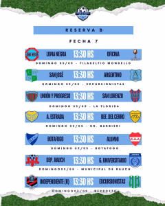 7ma FECHA. Reserva B. 29-04-2026.