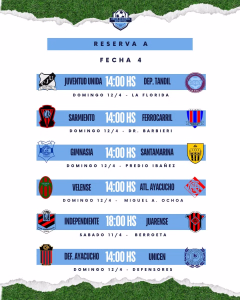 FECHA 4 - RESERVA A - ABRIL