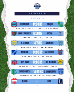 FECHA 5 - PRIMERA B