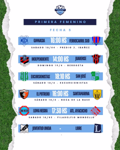 FECHA 5 - PRIMERA FEMENINO