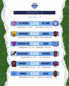 FECHA 10 - RESERVA A - MAYO 2026