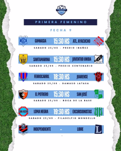 FECHA 9 - FEMENINO PRIMERA - MAYO 2026