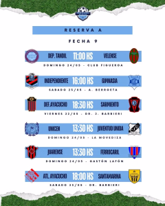 FECHA 9 - RESERVA A - MAYO 2026