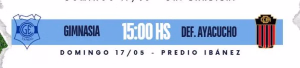NUEVA REPROGRAMACIÓN DE 1ERA. 14-05-2026.