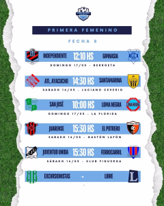OCTAVA - REPROGRAMADA - PRIMERA FEMENINO - 16 Y 17 MAYO 2026