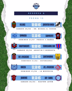 12 FECHA - RESERVA A - 18 JUNIO 2026