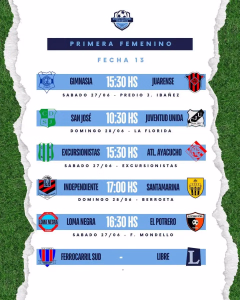 13 FECHA - 1ra FEMENINO - 24 Junio 2026