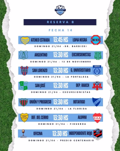 14 FECHA - RESERVA B - 18 JUNIO 2026