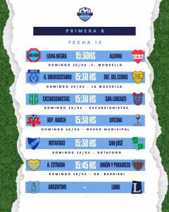 15 FECHA - 1ra B - 24 JUNIO 2026