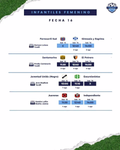 16 FECHA - INFANTIL FEMENINO - 30-7-2026