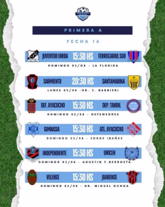 16 FECHA -PRIMERA A - 30-7-2026