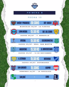 9 DE JULIO. 1era B. 06-07-2026.