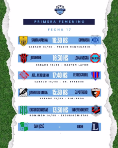 17 Fecha - Primera Femenino - 13-8-2026