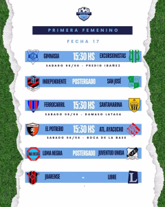 17 FECHA - PRIMERA FEMENINO - 6-8-2026
