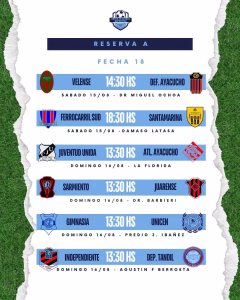18 Fecha - Reserva A - 13-8-2026