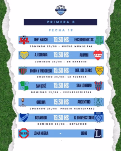 19 FECHA - PRIMERA B - 20-08-2026