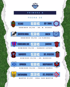 20 FECHA - PRIMERA A - 27-08-2026