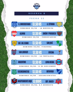 22 FECHA - RESERVA B - 27-08-2026