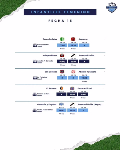 15 FECHA - INFANTIL FEMENINO - 17-9-2026