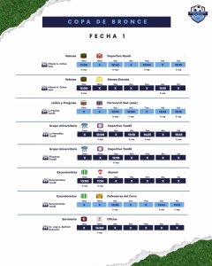CLAUSURA. COPA DE BRONCE 1era Fecha. 03-09-2026.
