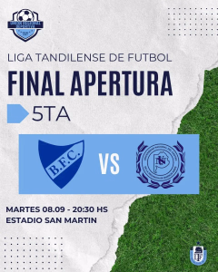 FINAL APERTURA 2026 - 5ta. DIV. -- 8-9-2026