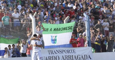 MARONESE. GOL EN LA FINAL Y FESTEJO ...LA HINCHADA DE ATRÁS.....28-09-2018......