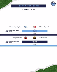 SEMIS - 6TA DIVISIÓN - 3-9-2026