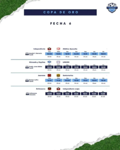 COPA DE ORO - FECHA 6 ---22-10-2026
