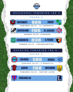 HEXAGONAL FEMENINO 1RA A - FECHA 3 ----- 22-10-2026