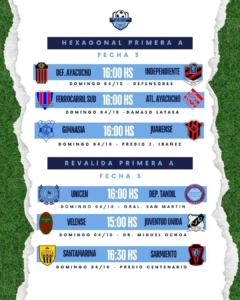 HEXAGONAL PRIMERA A - FECHA 3 - 1-10-2026