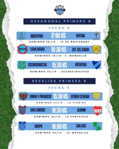 HEXAGONAL PRIMERA B - FECHA 3 --- 22-10-2026