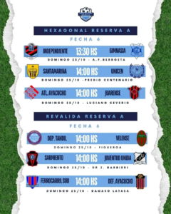 HEXAGONAL RESERVA A - FECHA 6 -- 22-10-2026